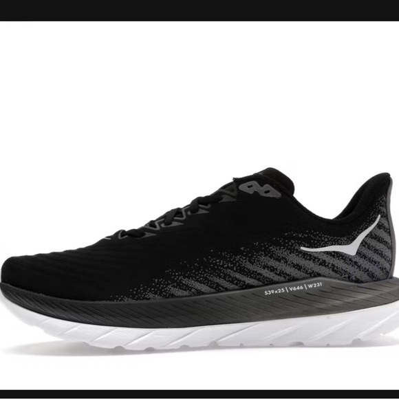 Size 10.5D- Hoka One One Mach 5 Black Castlerock gray profly+ - Picture 1 of 15